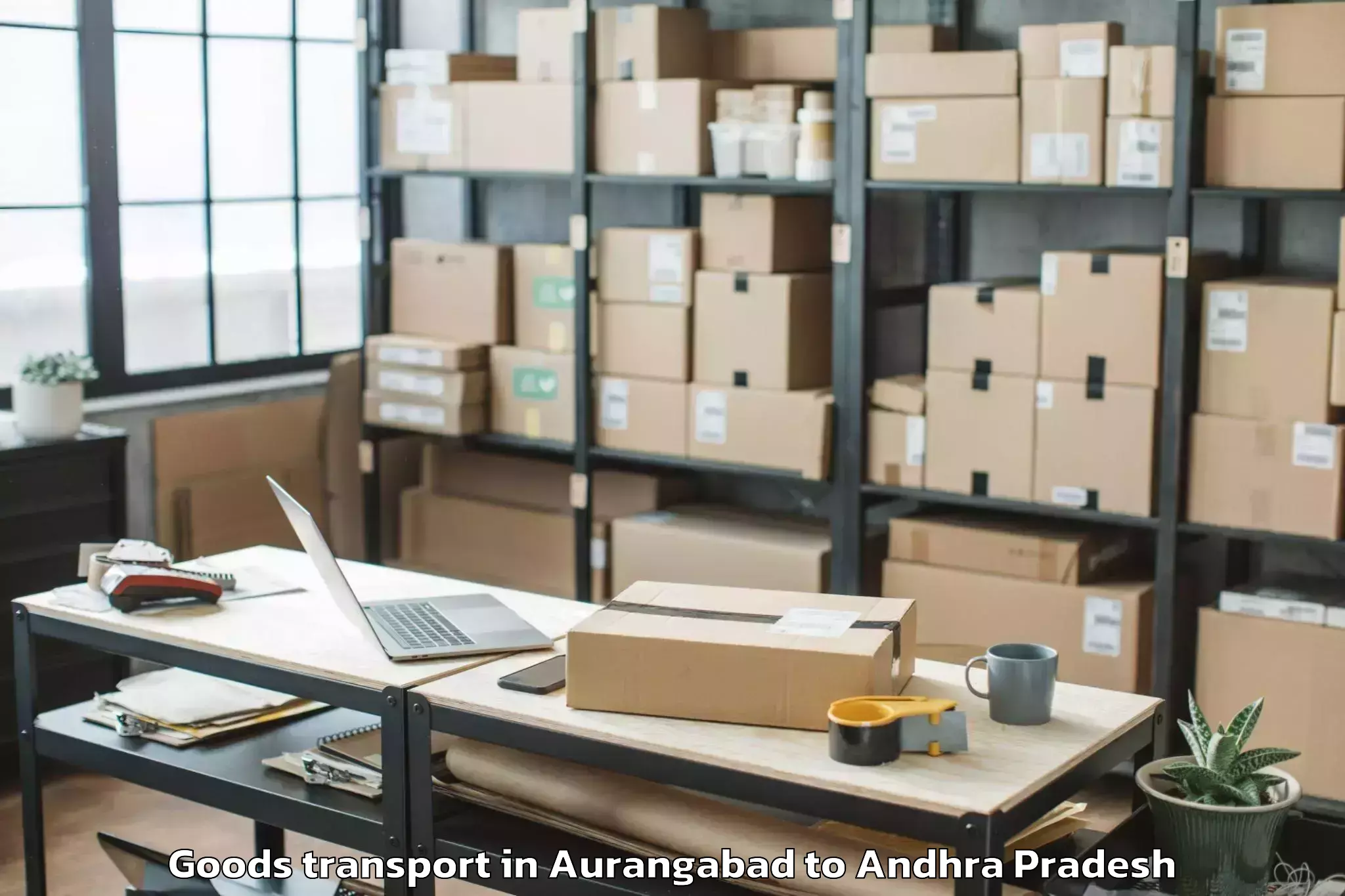 Comprehensive Aurangabad to Munagapaka Goods Transport